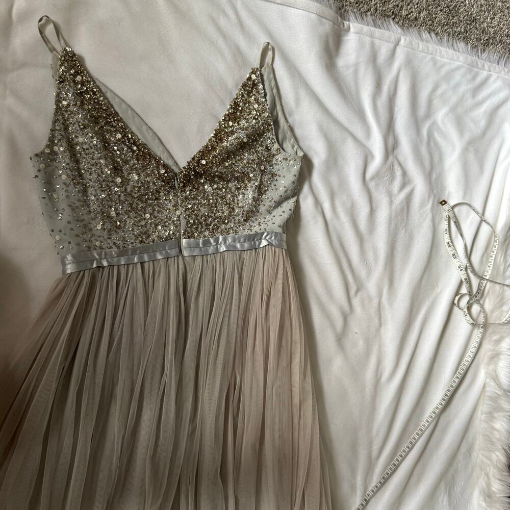 BHLDN Avery Beaded Sequin Bridesmaid Dress 6 - Picture 7 of 9